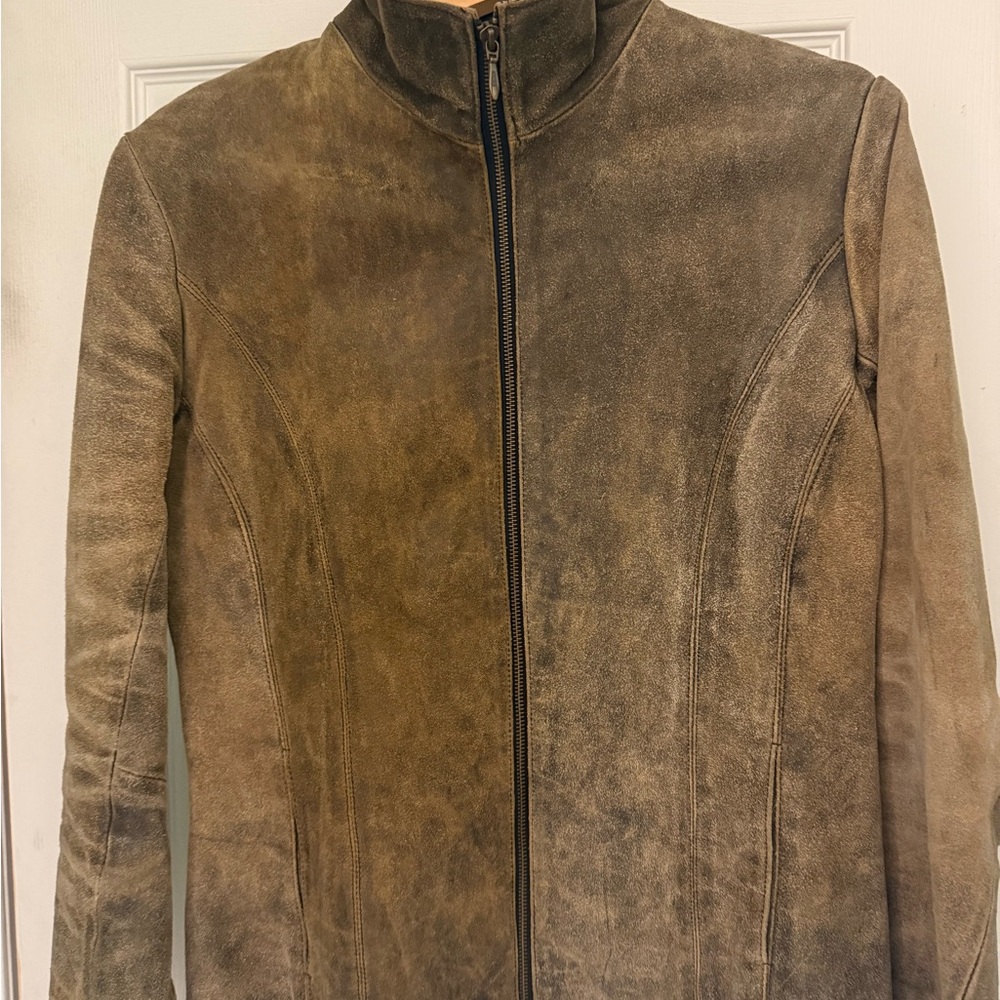 Vintage Wilson's Leather Maxima Distressed Leather Jacket, Size L, Gently worn